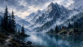 Wenn Stille sich wie ein Zuhause anfühlt von Art by Monique Dersjant