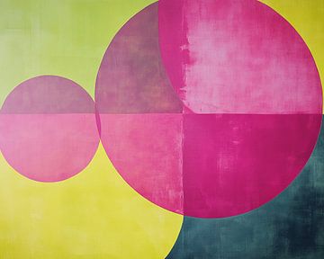 Overlappende Cirkels | Abstracte Cirkels Kleurrijk van Modern Collection