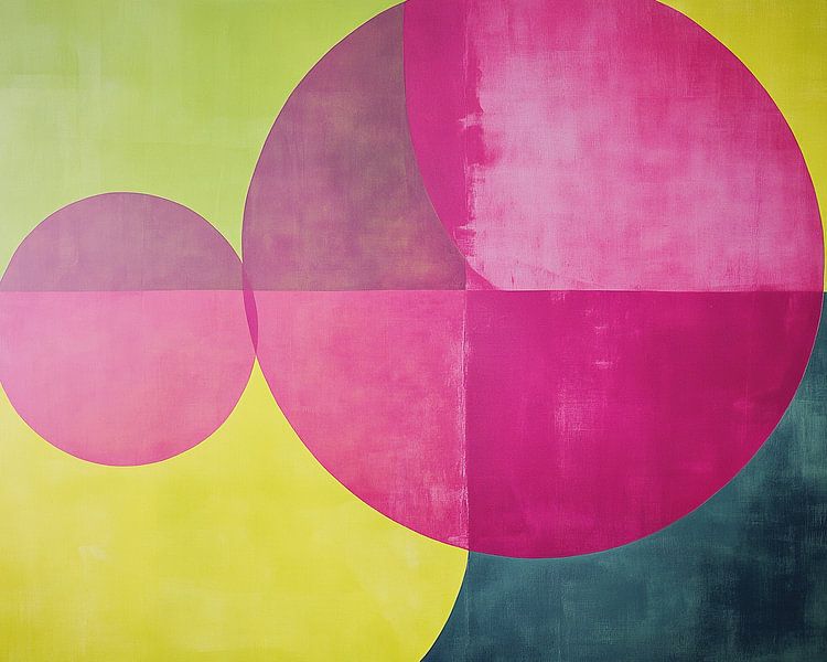 Overlapping Circles | Abstract Circles Colourful by Modern Collection