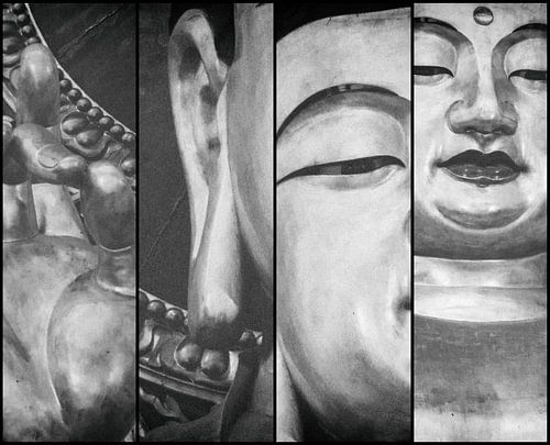 Black and White Buddha