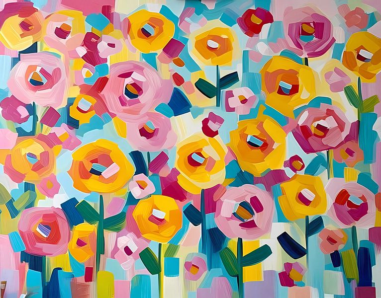 Abstract Floral Art by Georgia Chagas