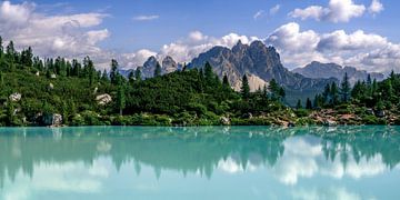 Lake Sorapis in the Dolomites by Achim Thomae Photography