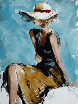 Sea Breeze, woman with sun hat
