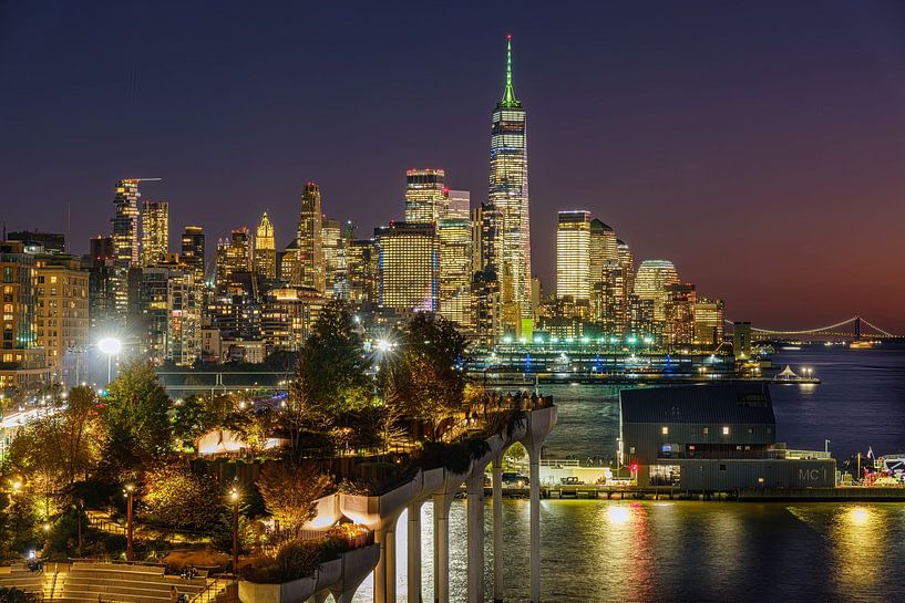 New York Little Island and WTC by Kurt Krause