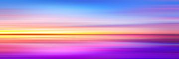 Abstrakter Sonnenuntergang VII - Panorama von ArtDesignWorks