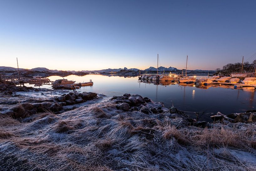Beautiful morning light at small lake in Ringstad by Patricia Dhont