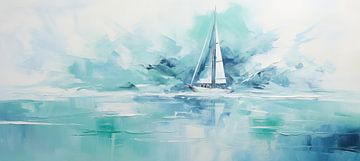 Sailing ship | Sailing painting by De Mooiste Kunst