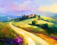 Rolling Landscape Painting | DreamTrail