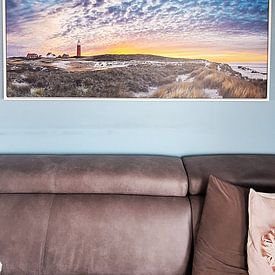 Klantfoto: Noordelijkste puntje van Texel. van Justin Sinner Photography ( Fotograaf op Texel), op canvas