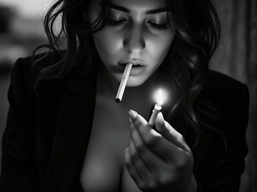 Portret van een senuele vrouw