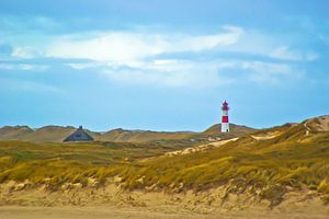 Sylt: la pointe de l'île = le coude