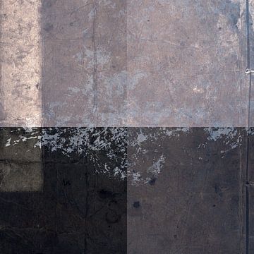 Quadrata. Abstrakte minimalistische Kunst in Lila, Taupe und Weiß von Dina Dankers