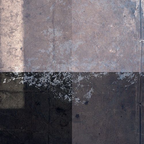 Quadrata. Abstracte minimalistische kunst in paars, taupe en wit