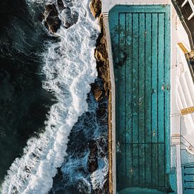 Bondi Icebergs Pool from Above by Remon Rijper
