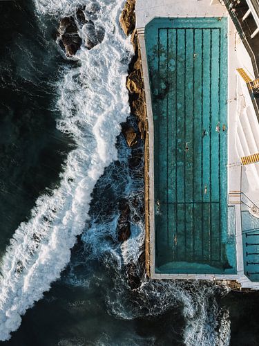 Bondi Icebergs Pool from Above by Remon Rijper