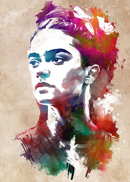 Frida graphic art by JBJart Justyna Jaszke