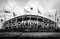 De kuip | Stadion Feyenoord in zwart wit