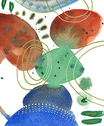Abstract aquarel