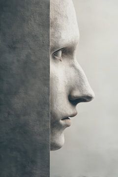 abstrakte fiktive Wand Porträt Frau