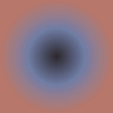 70er Jahre abstrakter Farbverlauf in Korallenrosa und Neonblau