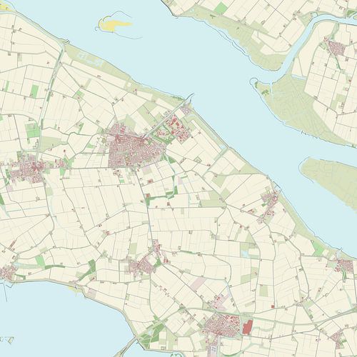 Kaart van Middelharnis