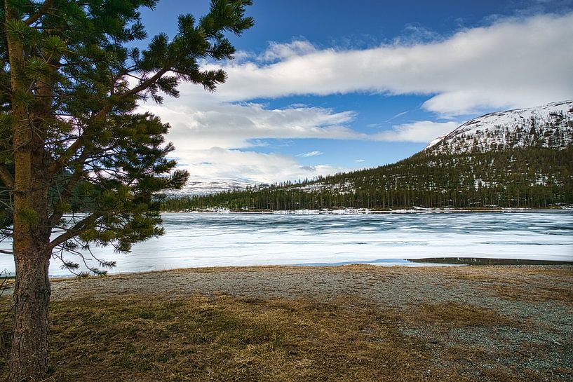 Norwegian high mountains, snow-covered mountains and landscape by Martin Köbsch