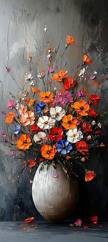 Peinture florale moderne