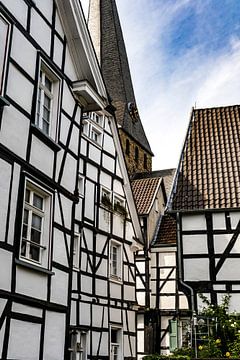 Maisons à colombages dans la vieille ville de Hattingen sur Dieter Walther