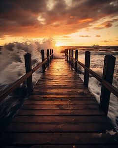 Goldene Stunde am Meer