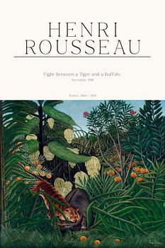 Henri Rousseau - Kampf zwischen einem Tiger und einem Büffel