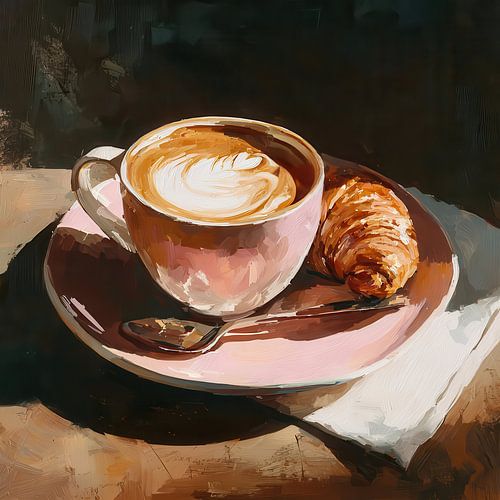 La Dolce Vita – Cappuccino and croissant