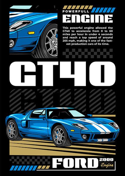 Ford GT40 Super Car by Adam Khabibi
