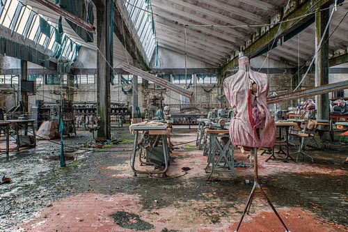 Verlaten textielfabriek