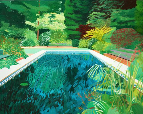 Zomerse oase in tuin