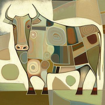 Kuh abstrakt von Bert Nijholt