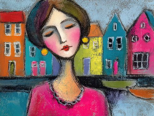 Rotterdam | Cheerful Woman in a Colourful World