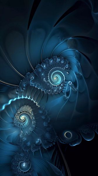 Fractales Bleues par Mysterious Spectrum