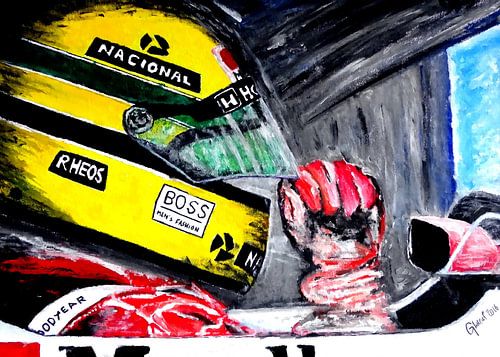 AYRTON - The McLaren Years II - Artwork by Jean-Louis Glineur 
