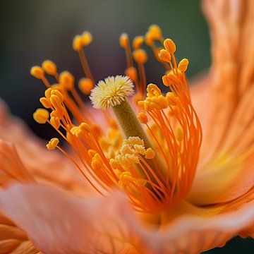 Oranje bloem macrofotografie van TheXclusive Art
