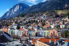 View over the city of Innsbruck by ManfredFotos