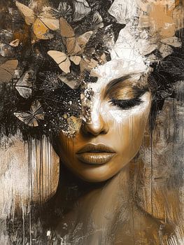 Dromerige Vlinders met vrouw