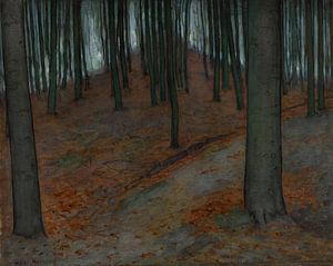 Forest landscape, Piet Mondrian