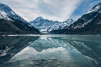 Mount Cook reflected in Hooker Lake, New Zealand