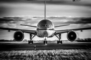 Inzoomen tijdens het taxiën