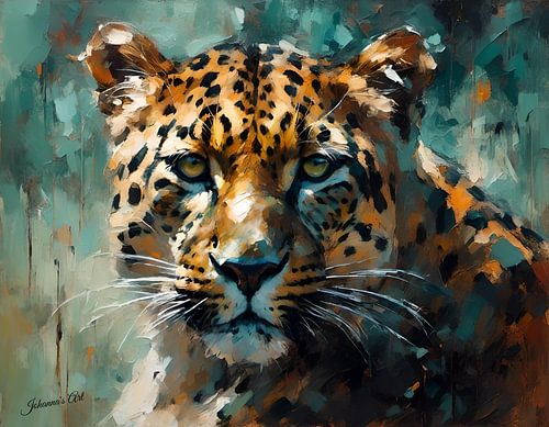 Wilde dieren - Geabstraheerd surrealisme - Luipaard 3
