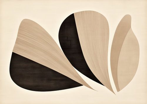 Art abstrait moderne Hygge