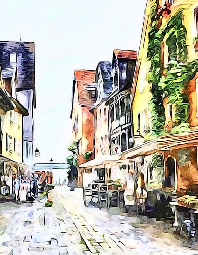 Meersburg on Lake Constance, motif 3