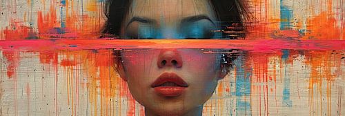 Portrait féminin abstrait