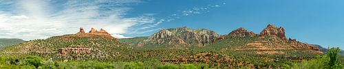 Sedona, Arizona, Amerika, Blick auf rote Bergketten