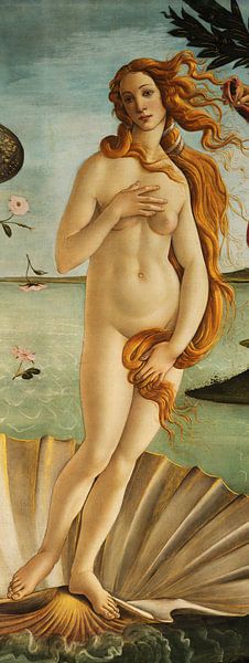 Sandro Botticelli - Naissance de Vénus, détail par 1000 Schilderijen